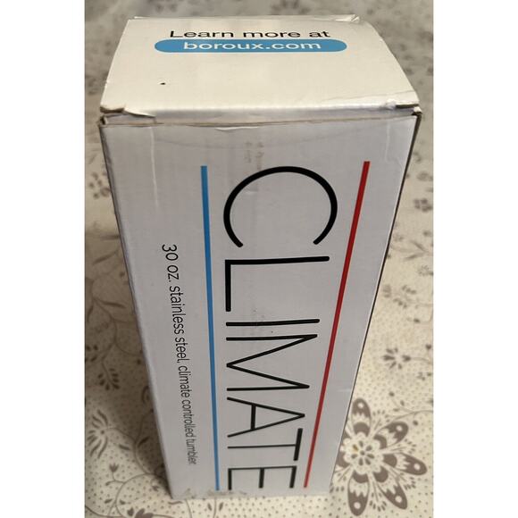 Boroux Climate 30oz Tumbler with Straw - Black - Stainless Steel - (NEW) - Picture 7 of 7